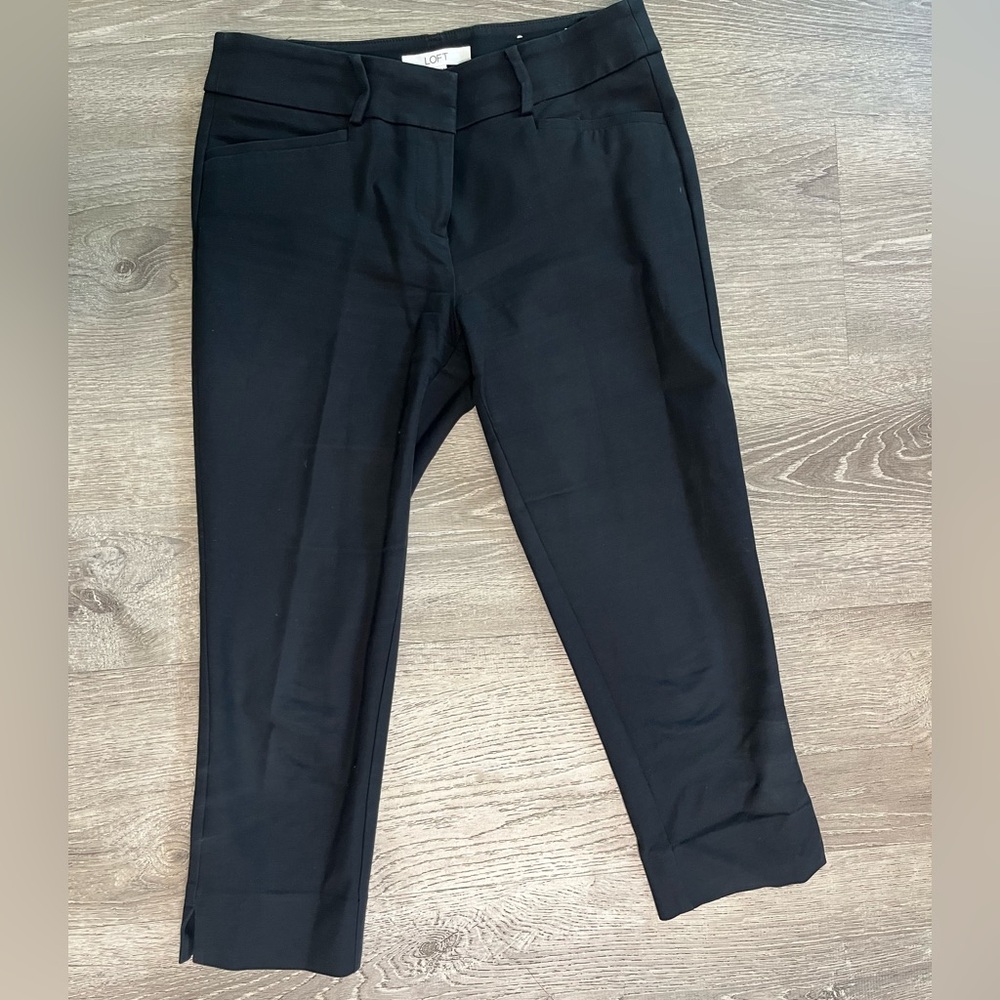 LOFT Midnight Black Trousers